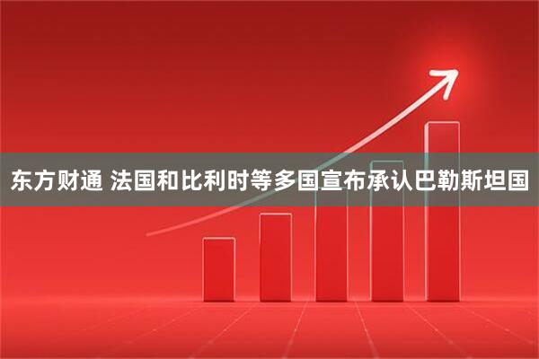东方财通 法国和比利时等多国宣布承认巴勒斯坦国